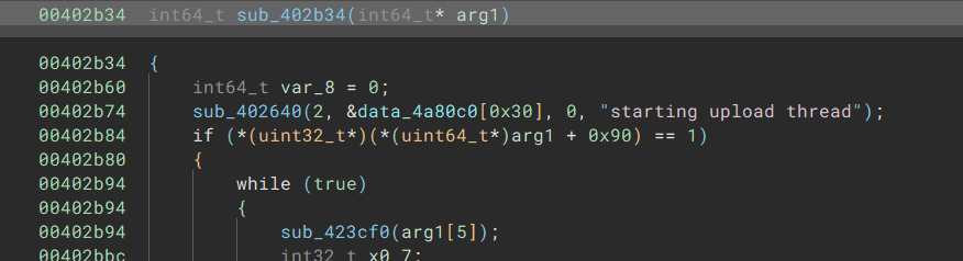 sub_402640(2, &data_4a80c0[0x30], 0, "starting upload thread");